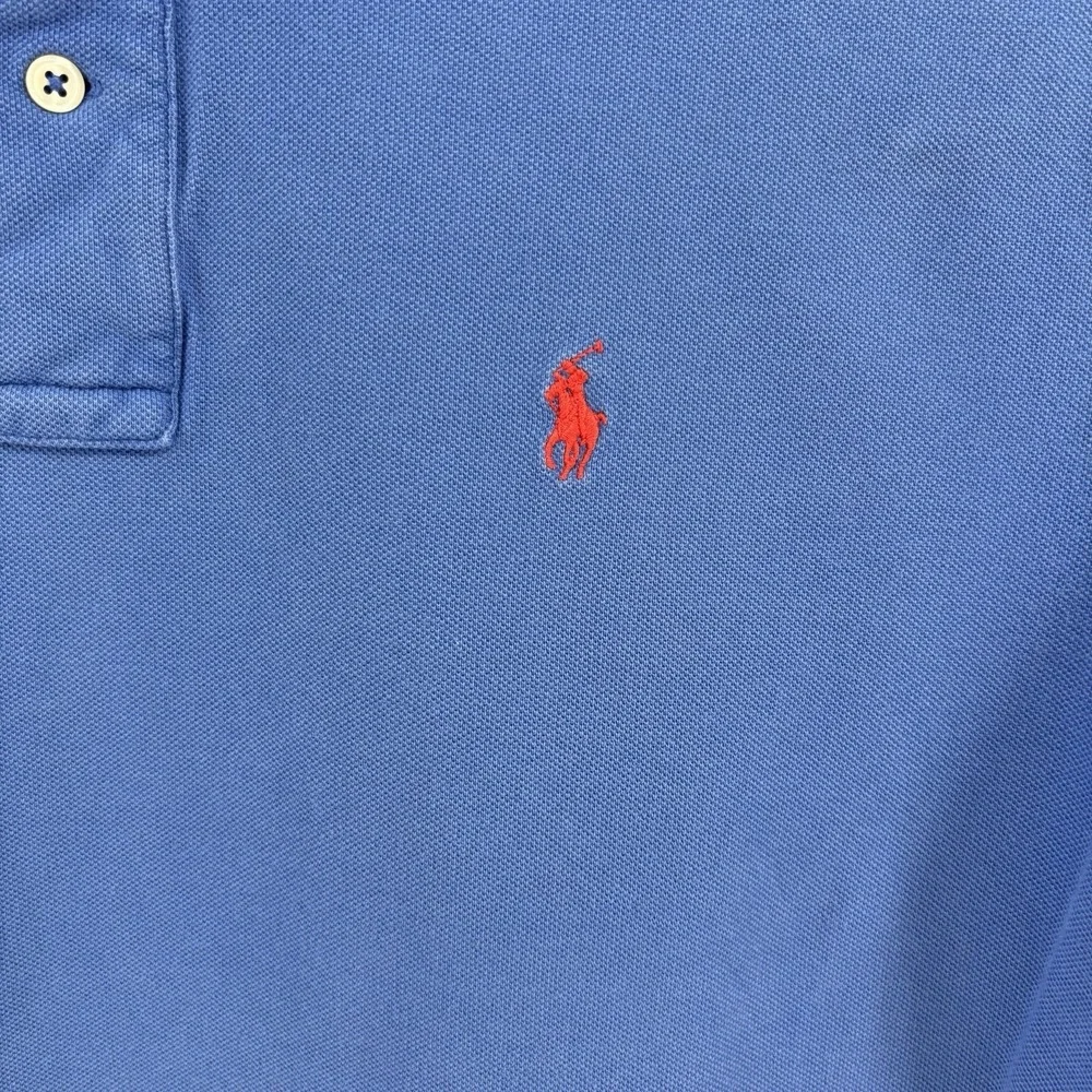 Polo Ralph Lauren Mens Large Blue Red Pony Polo Short Sleeve